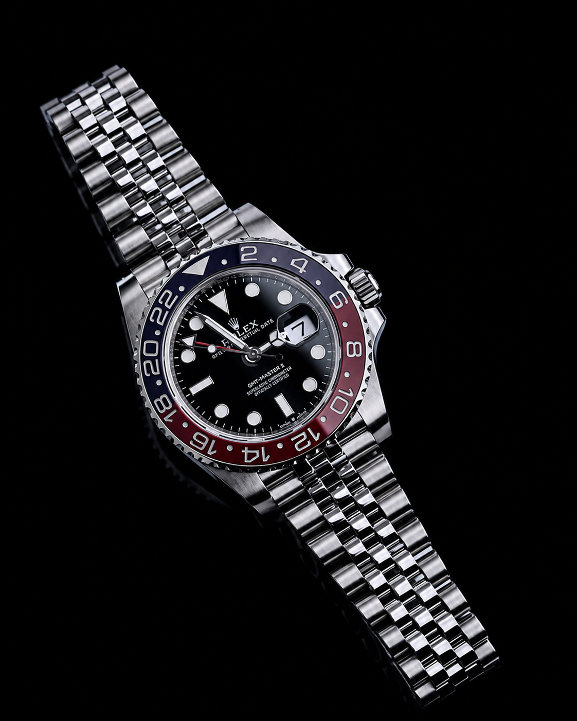 Rolex GMT-Master II “Pepsi” 40mm – Ref: 126710blro-0001 – Black Dial, Red & Blue