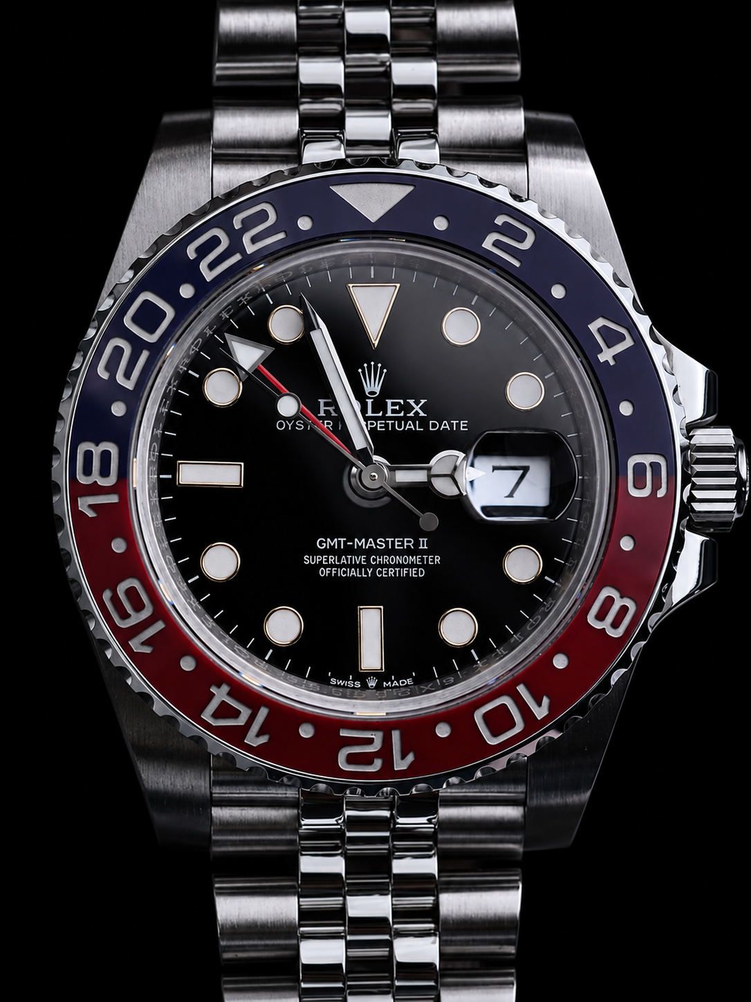 Rolex GMT-Master II “Pepsi” 40mm – Ref: 126710blro-0001 – Black Dial, Red & Blue