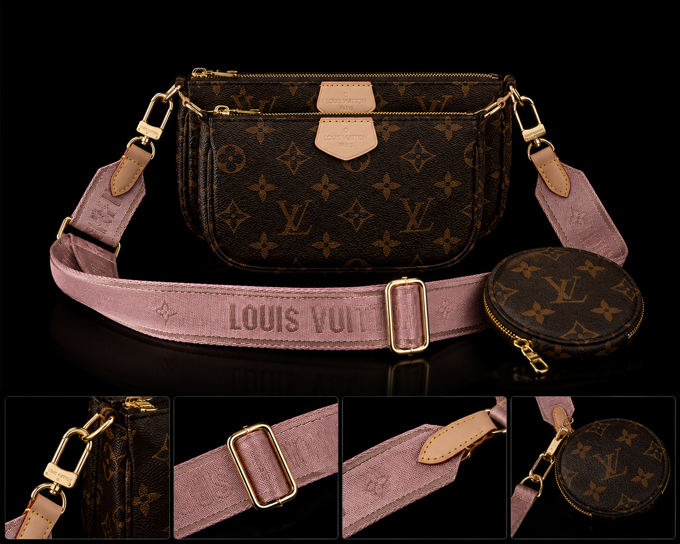 Louis Vuitton Crossbody 3pc Set