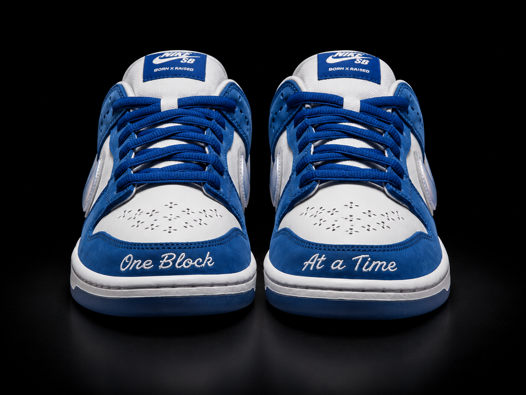 Mens Nike SB Dunk Low Born x Raised One Block At A Time